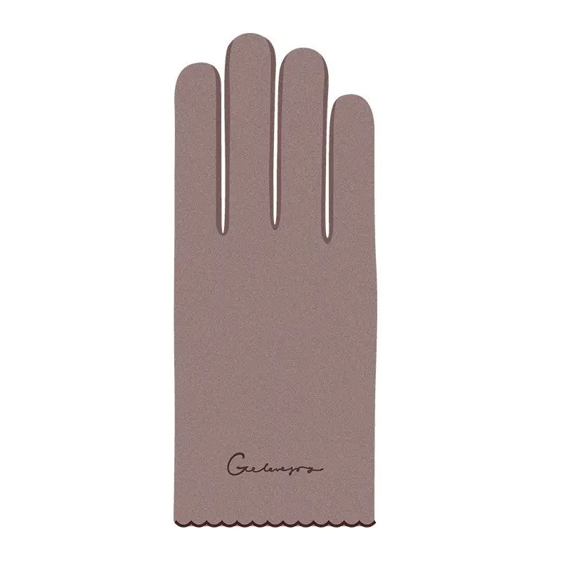 Ladies Fleece Winter Gloves Pink Chanel Style Cold Proof Touch Screen - Image 15