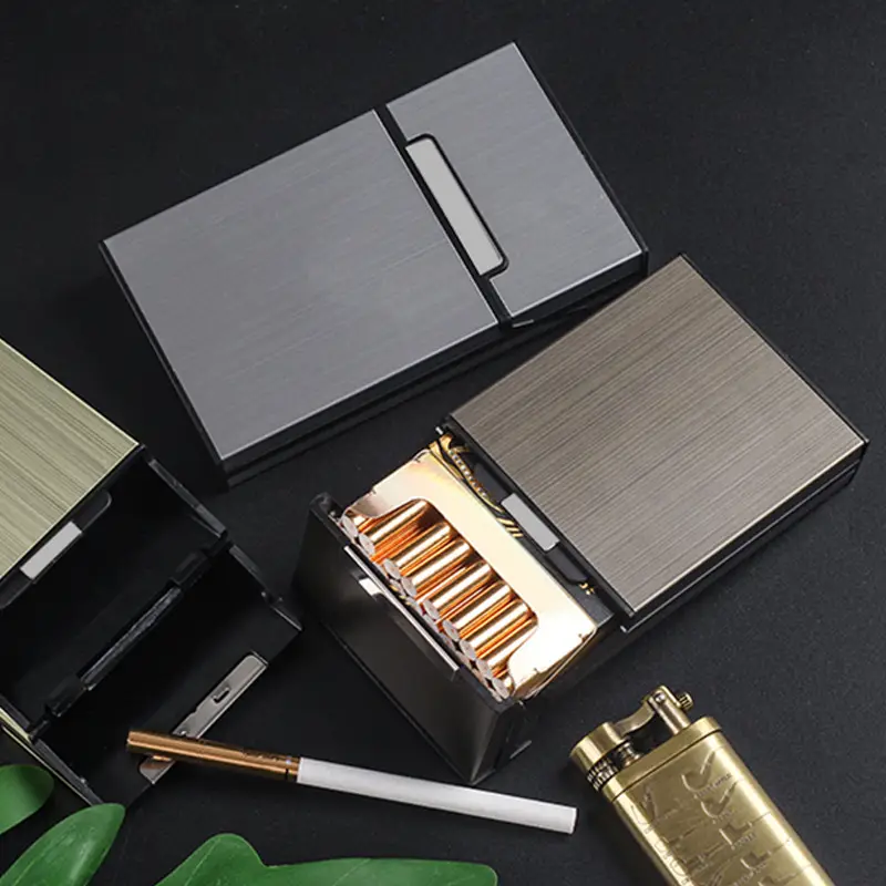 Aluminum Cigarette Box Magnetic Buckle 20-Pack Moisture Proof - Image 8