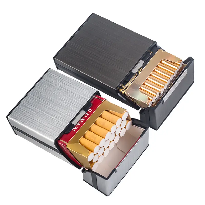 Aluminum Cigarette Box Magnetic Buckle 20-Pack Moisture Proof - Image 10