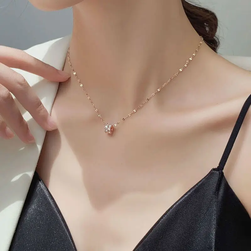 Women's 925 Silver Plated Transfer Bead Necklace - Image 5