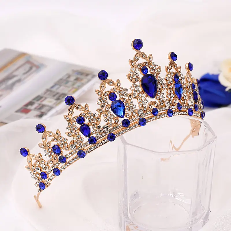 Purple Crystal Bridal Crown for Girls 18+ - Image 46