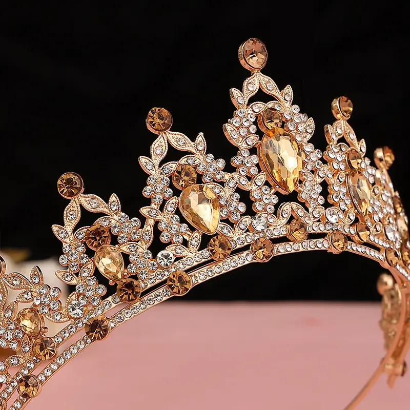 Purple Crystal Bridal Crown for Girls 18+ — feature 56