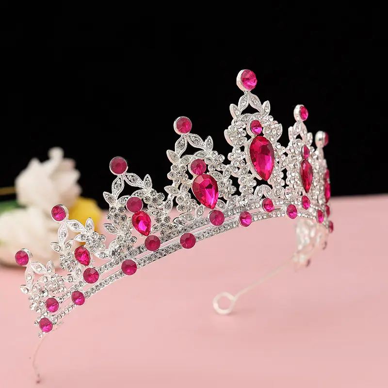 Purple Crystal Bridal Crown for Girls 18+ — feature 89
