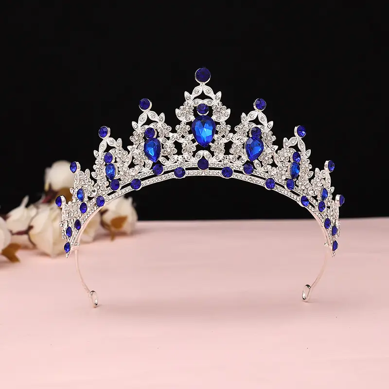 Purple Crystal Bridal Crown for Girls 18+ - Image 15