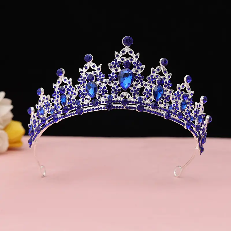 Purple Crystal Bridal Crown for Girls 18+ - Image 21