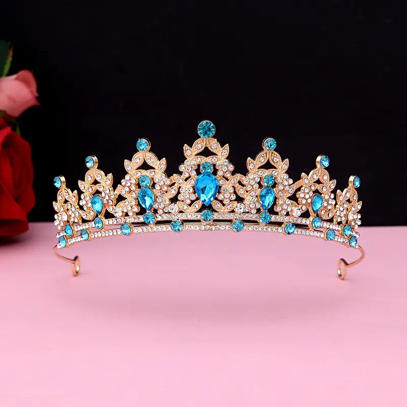 Purple Crystal Bridal Crown for Girls 18+ - Image 37
