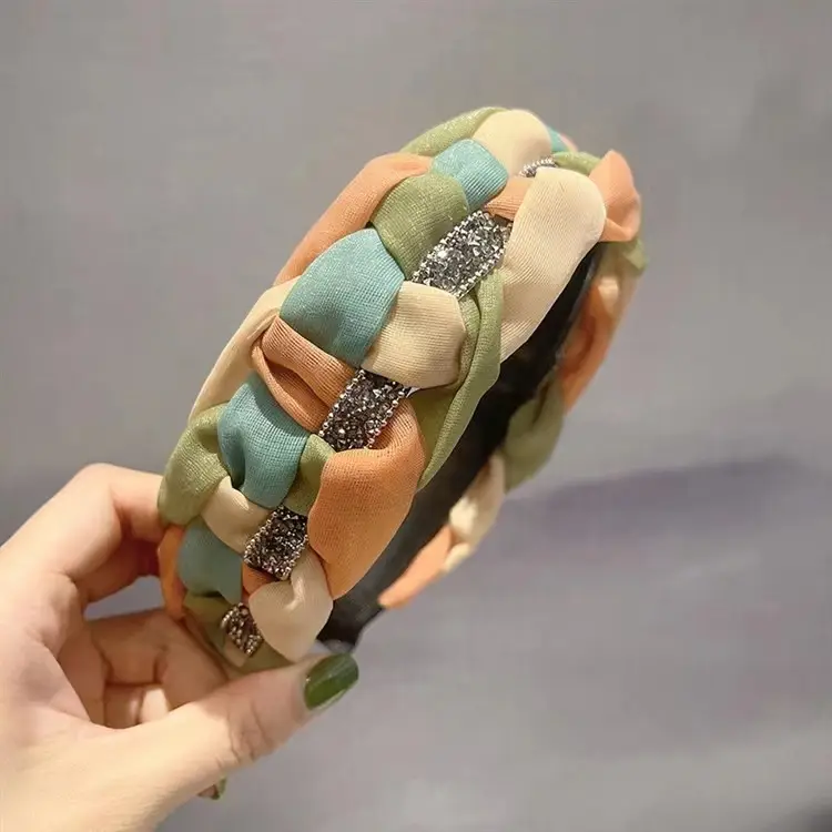 Woven Colorful Hairband for Girls High End Non Slip
