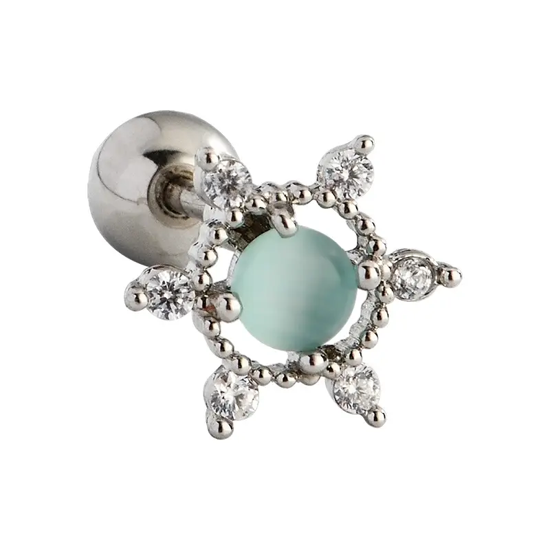 Colorful Star Earrings for Women Small Silver - Image 13