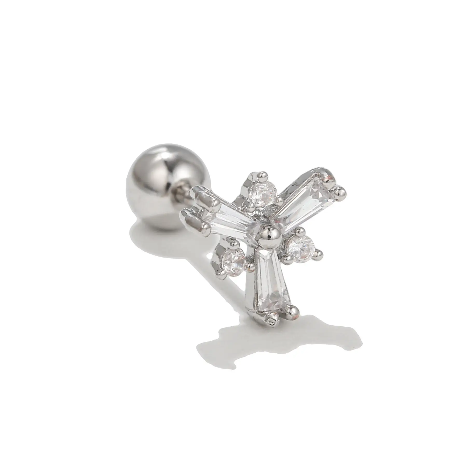 Colorful Star Earrings for Women Small Silver - Image 3