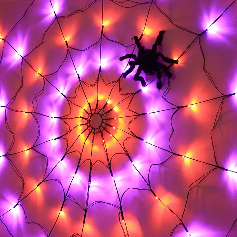 LED Spider Web Lamp for Halloween Decor