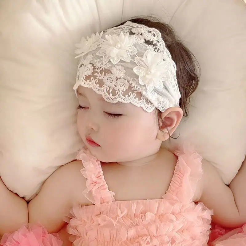 Autumn New Korean Style Pearl Flower Headband for Baby