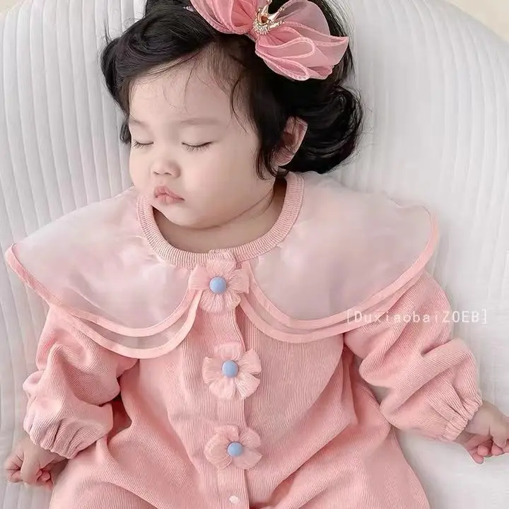 Pink & Green Princess Baby Onesies Set for Girls