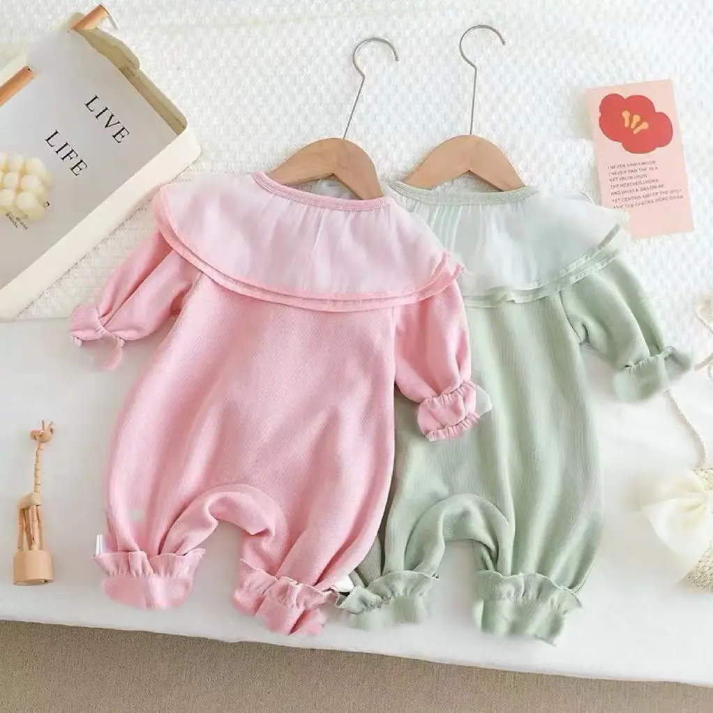Pink & Green Princess Baby Onesies Set for Girls