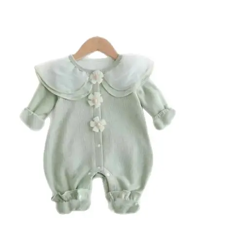Pink & Green Princess Baby Onesies Set for Girls