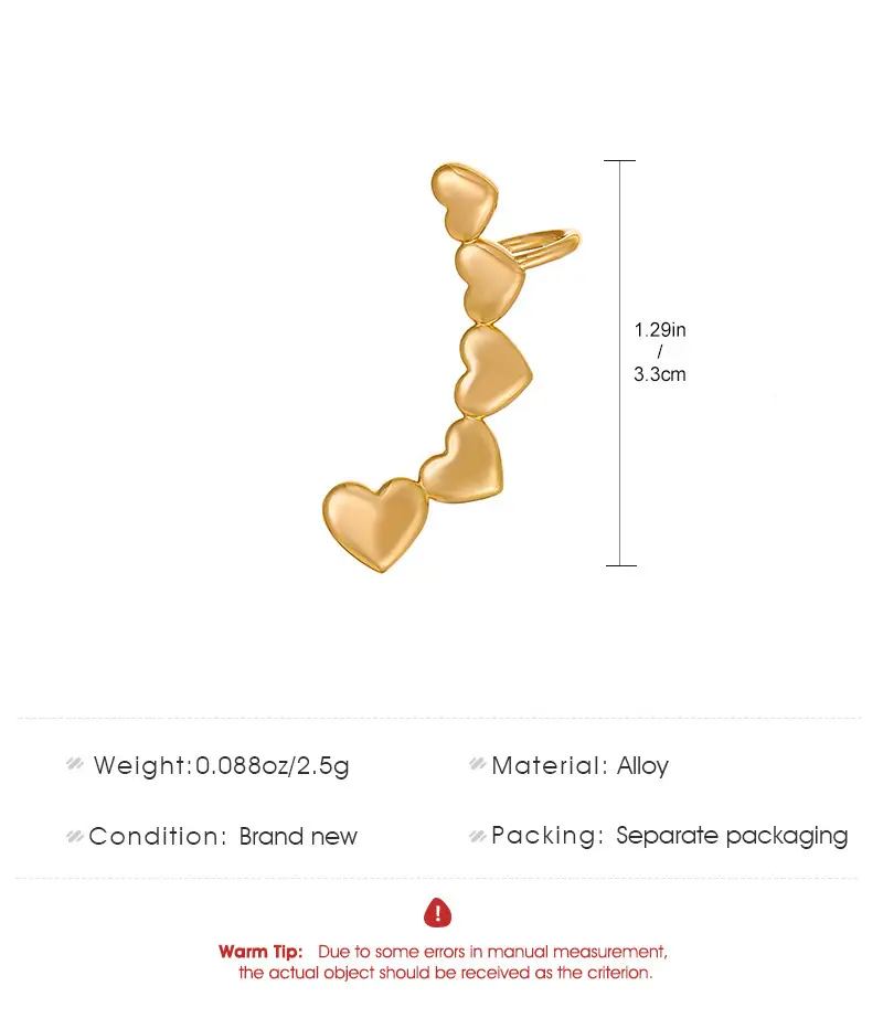 Zircon Leaf Ear Clip for Women Elegant Distinctive Earrings — feature 9