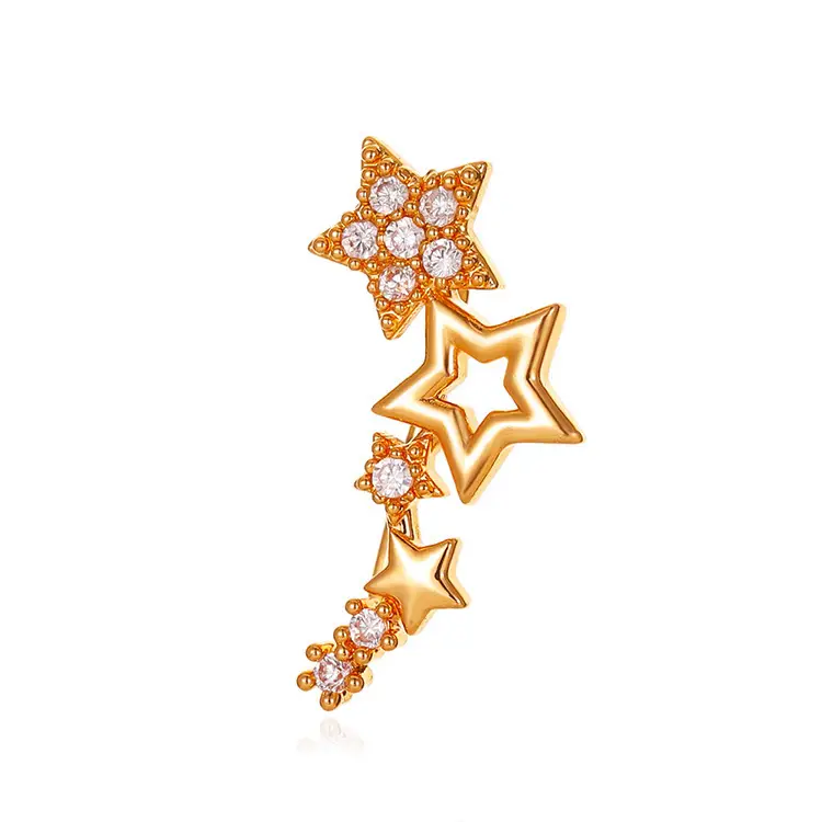Zircon Leaf Ear Clip for Women Elegant Distinctive Earrings - Image 15