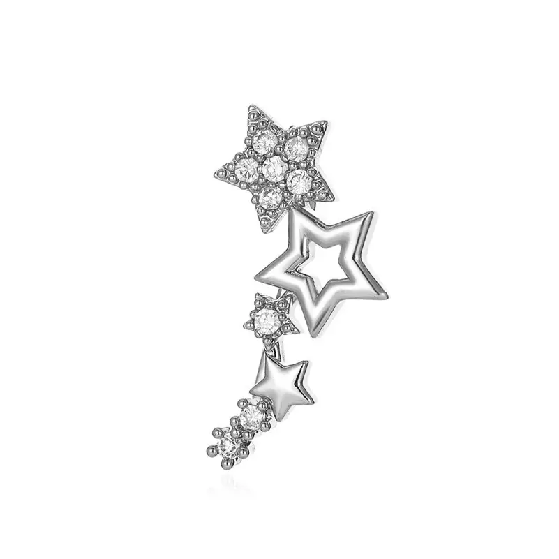 Zircon Leaf Ear Clip for Women Elegant Distinctive Earrings - Image 16