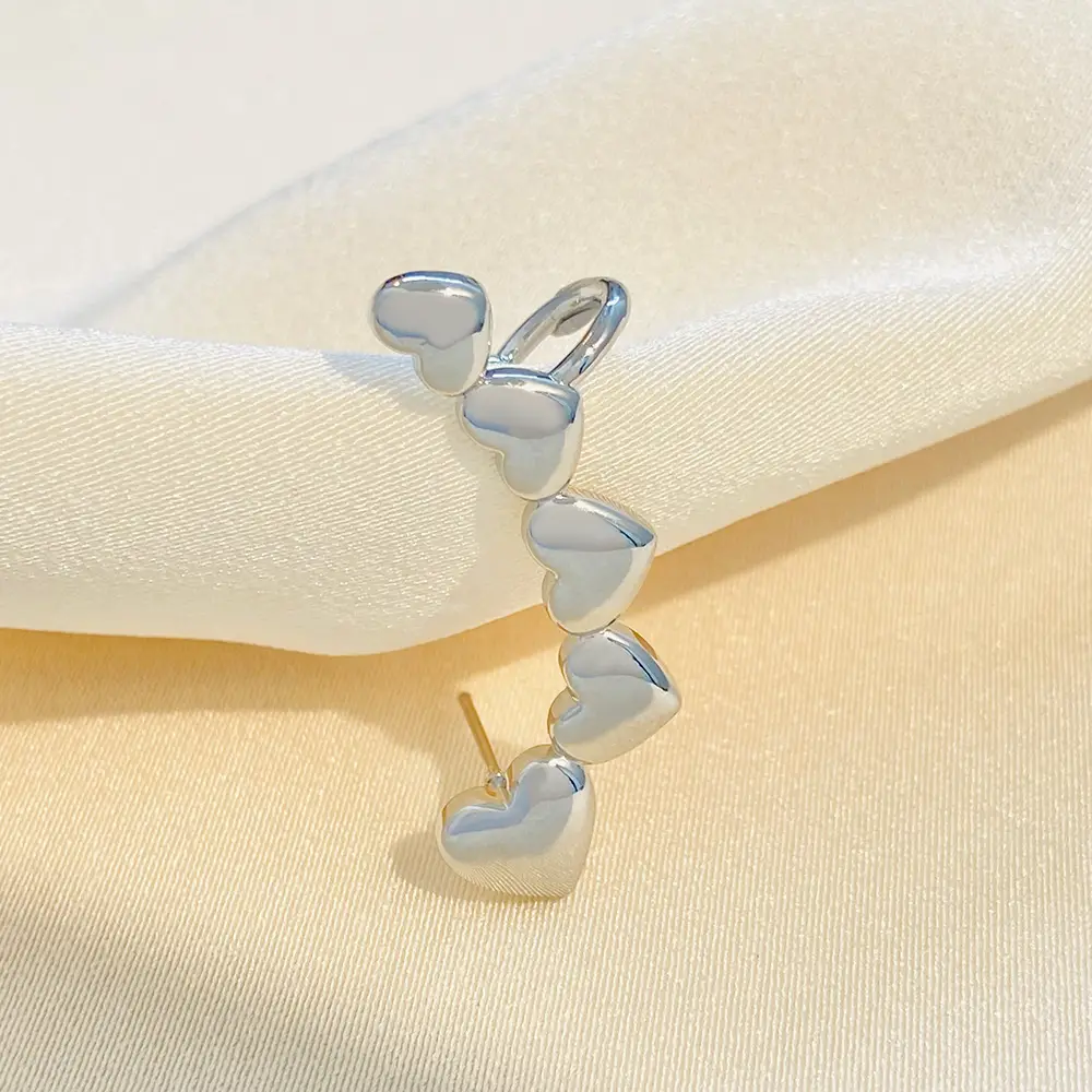 Zircon Leaf Ear Clip for Women Elegant Distinctive Earrings - Image 17