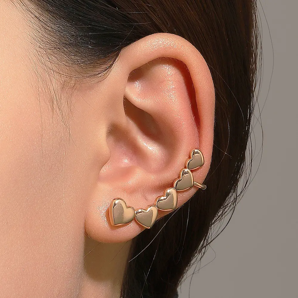 Zircon Leaf Ear Clip for Women Elegant Distinctive Earrings - Image 18
