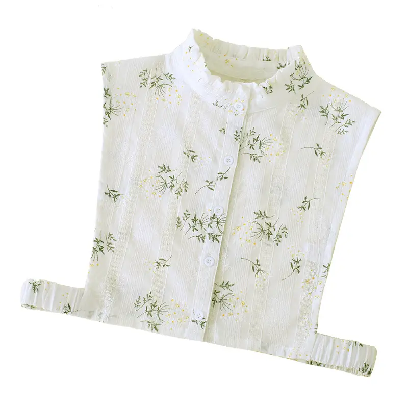 New Autumn Cotton Fake Collar White Shirt