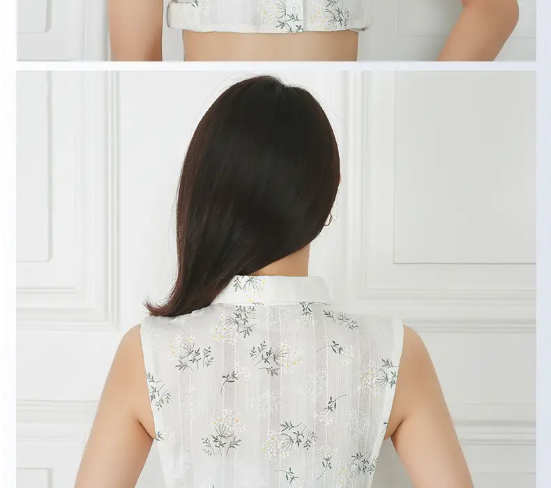 New Autumn Cotton Fake Collar White Shirt — feature 6