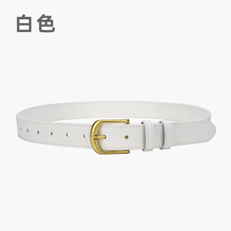 Women's Black Belt with Gold Buckle - Image 2