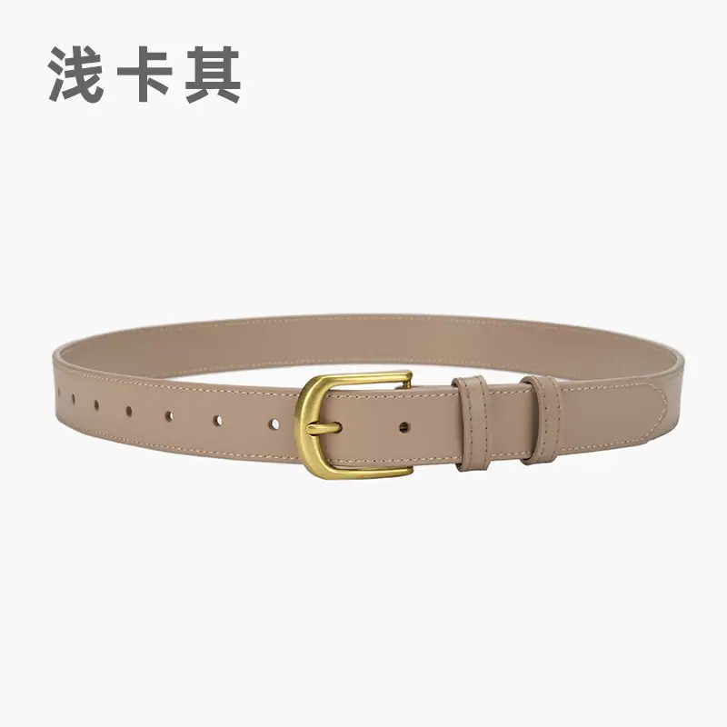 Women's Black Belt with Gold Buckle - Image 3
