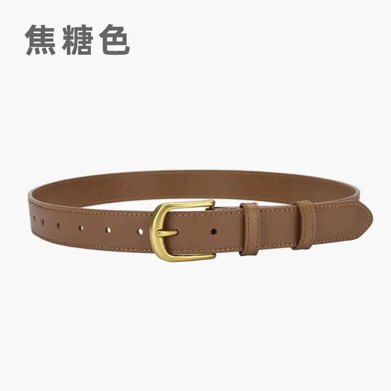 Women's Black Belt with Gold Buckle - Image 4