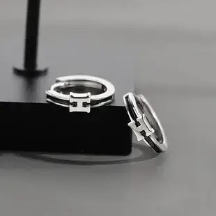 Men's Black Hip-Hop Earrings Single Duffian Style — feature 4