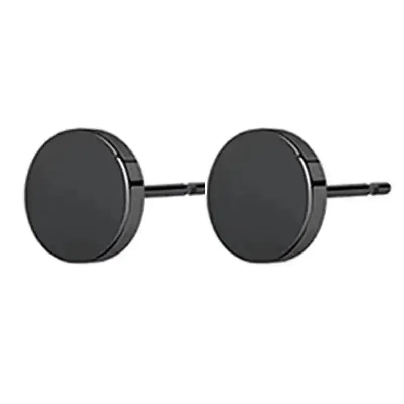 Men's Black Hip-Hop Earrings Single Duffian Style - Image 2