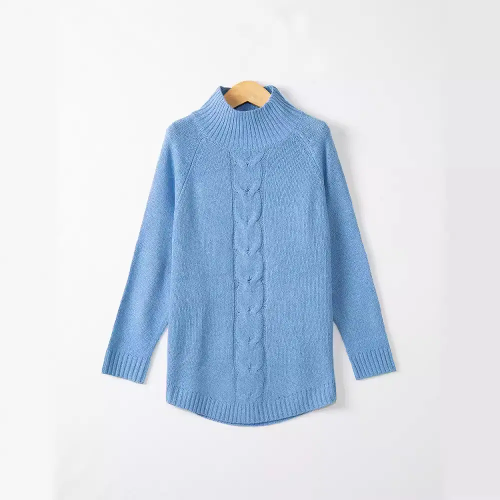 Pink Long Sleeve Knitted Pullover for Women - Image 8