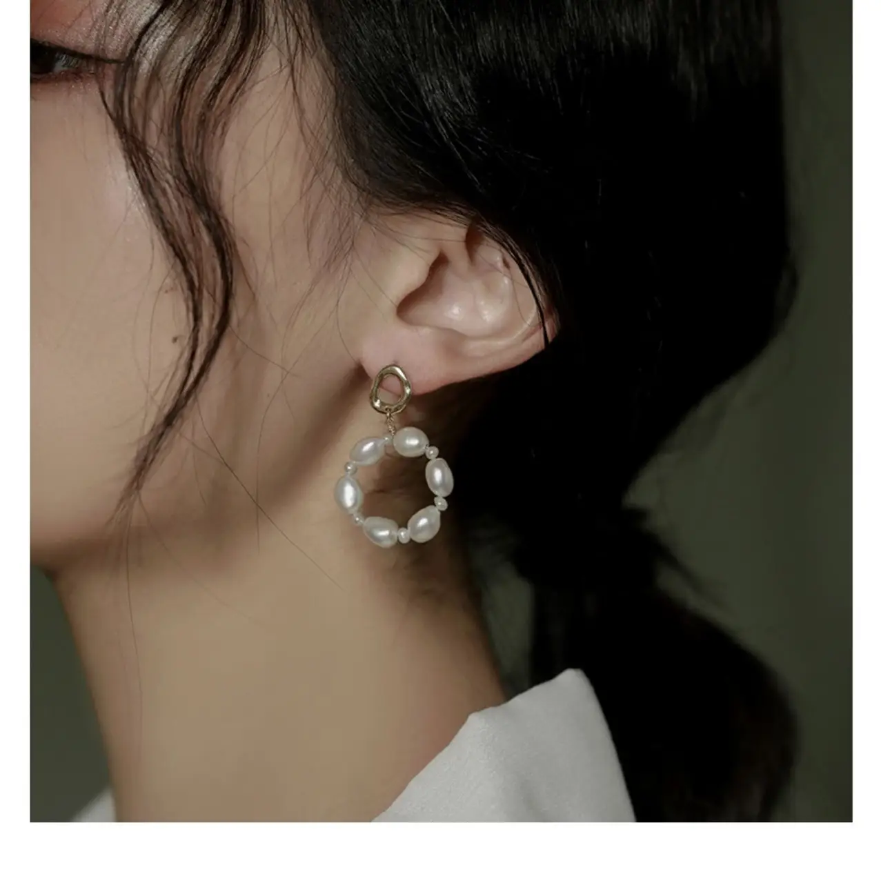 Pearl Stud Earrings for Women Retro Freshwater Design — feature 10