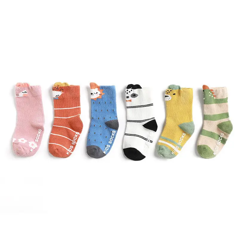 2022 Cartoon Baby Socks Yellow Green Non-Slip - Image 7
