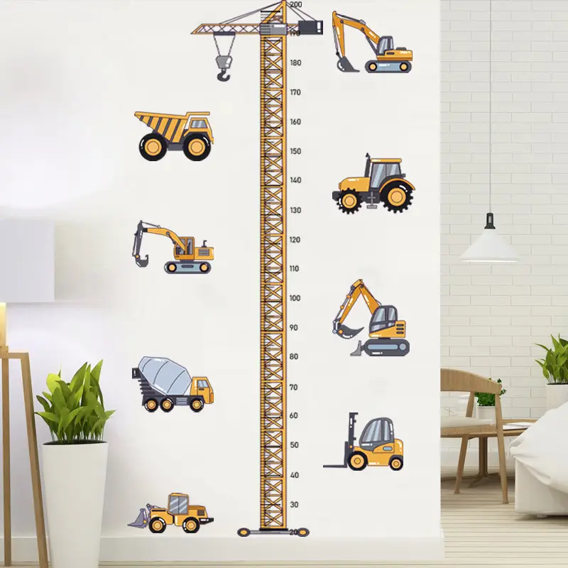 2m Excavator Wall Sticker for Kids Room - Image 4