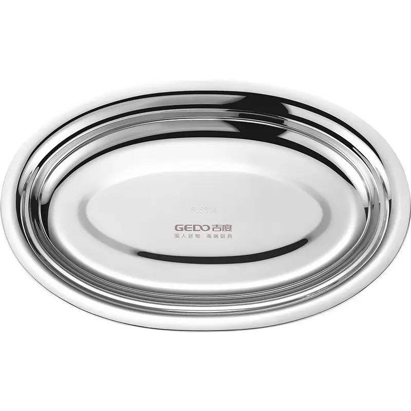 304 Stainless Steel Oval Fish Plate 28cm - Image 10