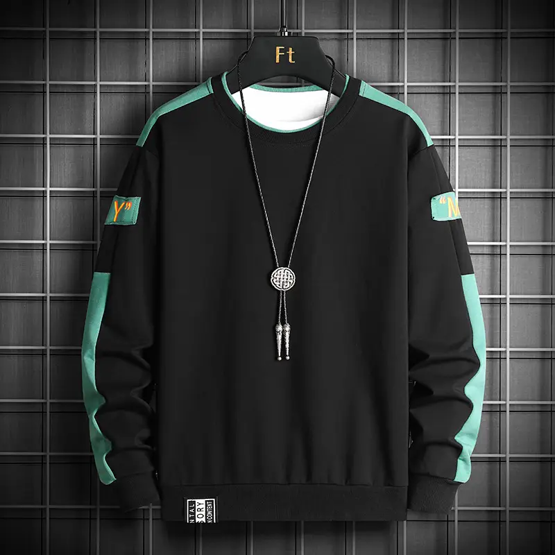 Men Blue Contrast Sweatshirt YP-2150P25 - Image 2