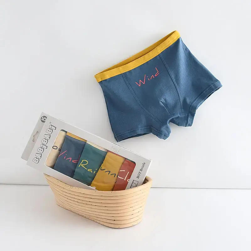 Pure Cotton Cartoon Shorts for Boys Baby Underwear Set - Image 3