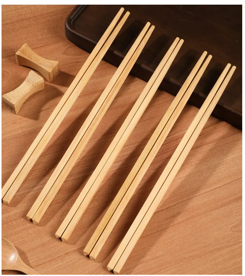 Meiliya Bamboo Chopsticks 12 Pairs Wax-Free Wooden — feature 10