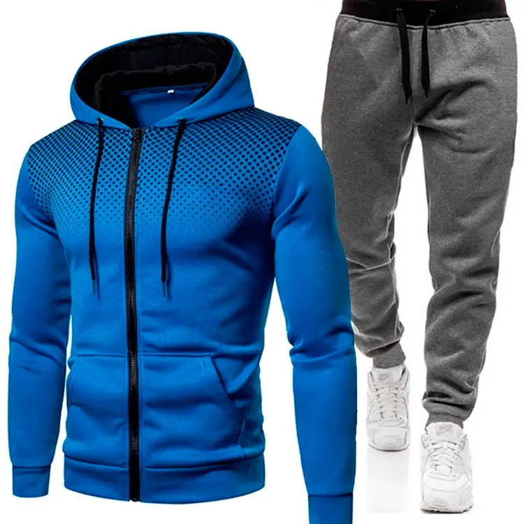 Men 3D Printed Hoodie & Grey Pants Set Winter Hooded Sweatshirt — feature 6