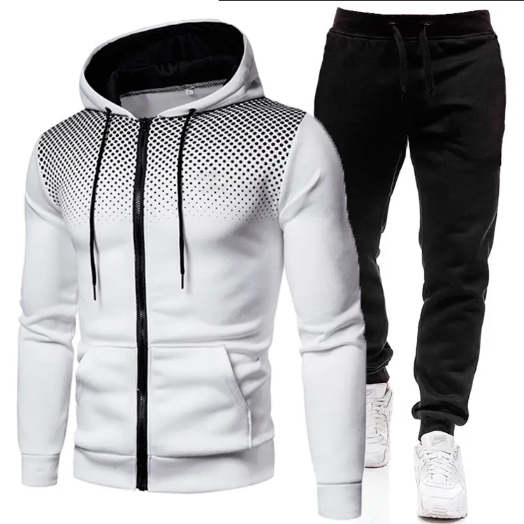 Men 3D Printed Hoodie & Grey Pants Set Winter Hooded Sweatshirt - Image 10
