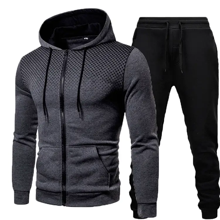 Men 3D Printed Hoodie & Grey Pants Set Winter Hooded Sweatshirt - Image 13
