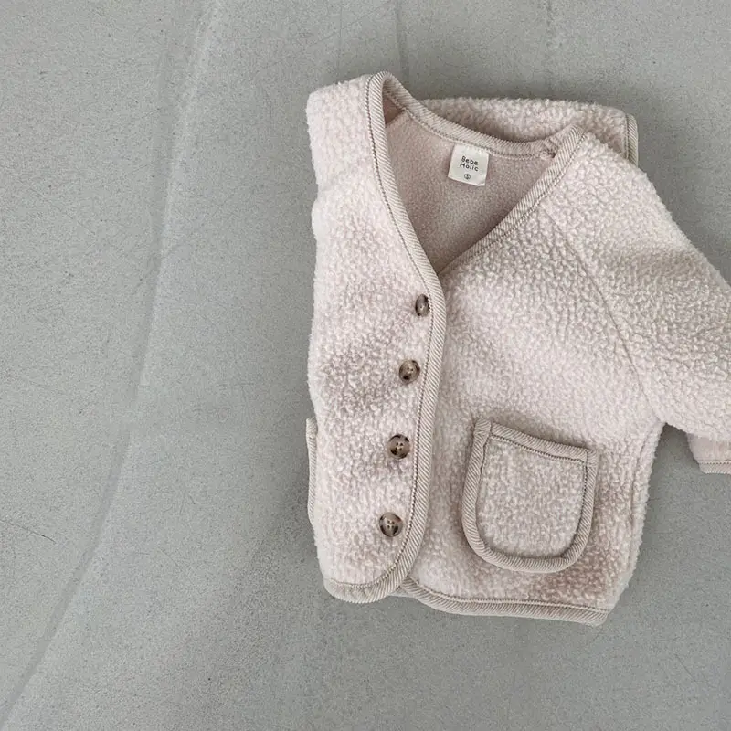 Soft Warm Korean Style Cardigan Jacket for Boys Girls - Image 2