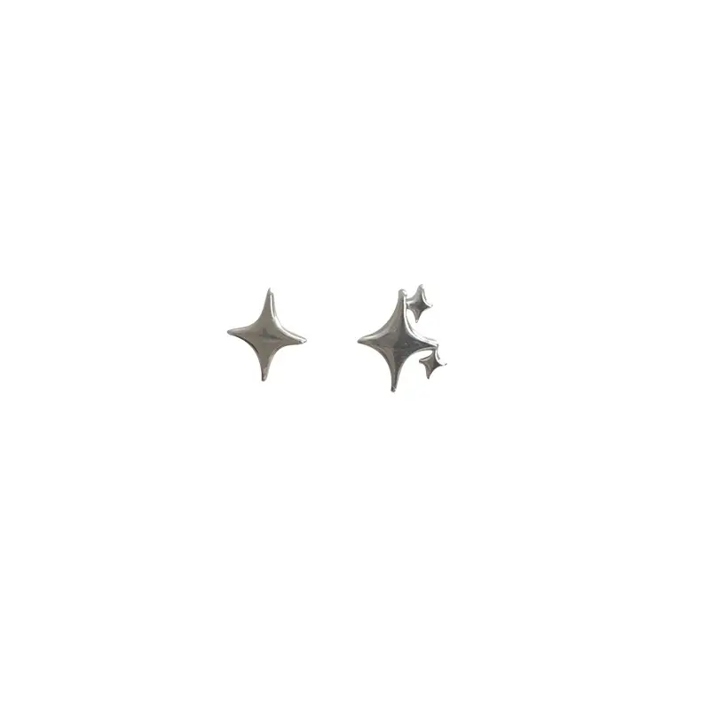 Star Needle Earrings for Women Silver 2023