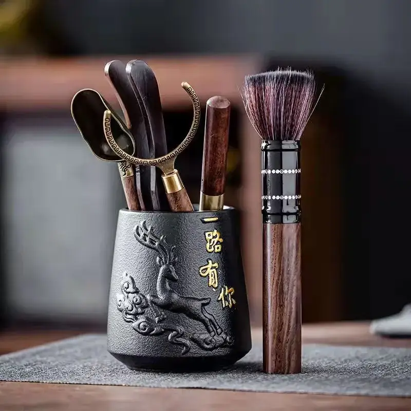 Tea Ceremony 6-Piece Set with Tea Needle & Spoon - Image 8