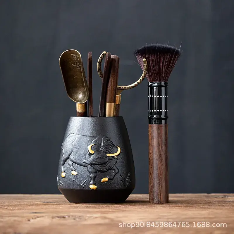 Tea Ceremony 6-Piece Set with Tea Needle & Spoon - Image 11