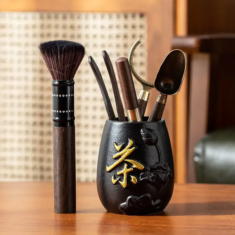 Tea Ceremony 6-Piece Set with Tea Needle & Spoon - Image 12