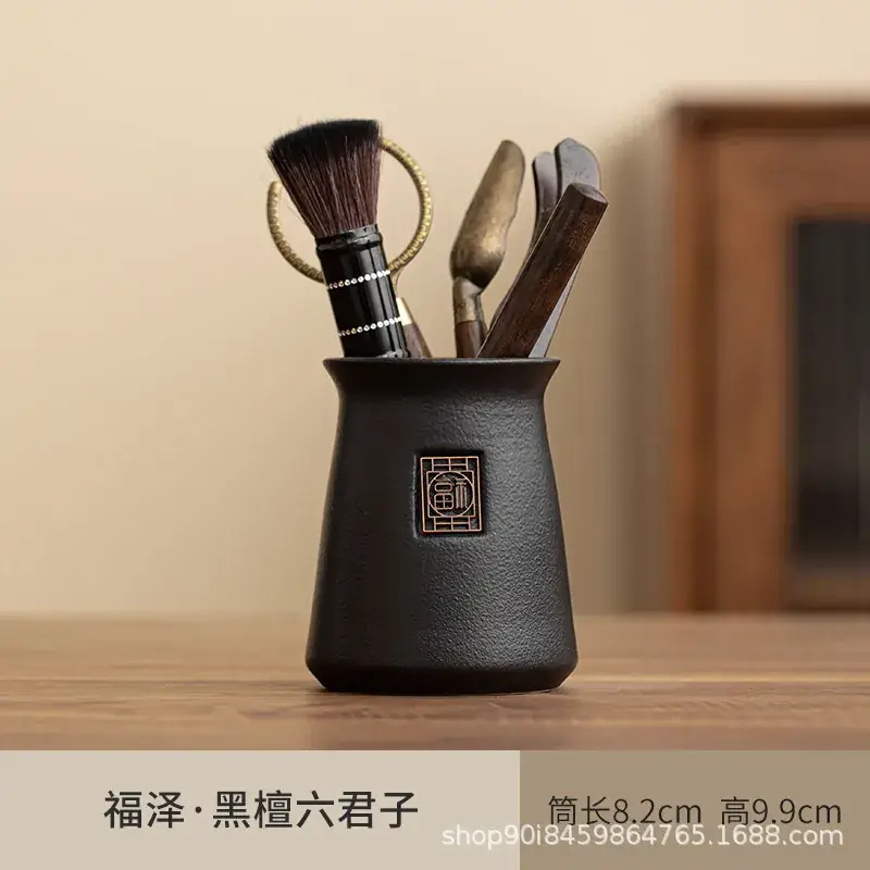 Tea Ceremony 6-Piece Set with Tea Needle & Spoon - Image 3