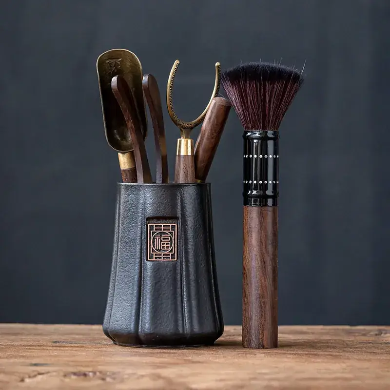 Tea Ceremony 6-Piece Set with Tea Needle & Spoon - Image 4
