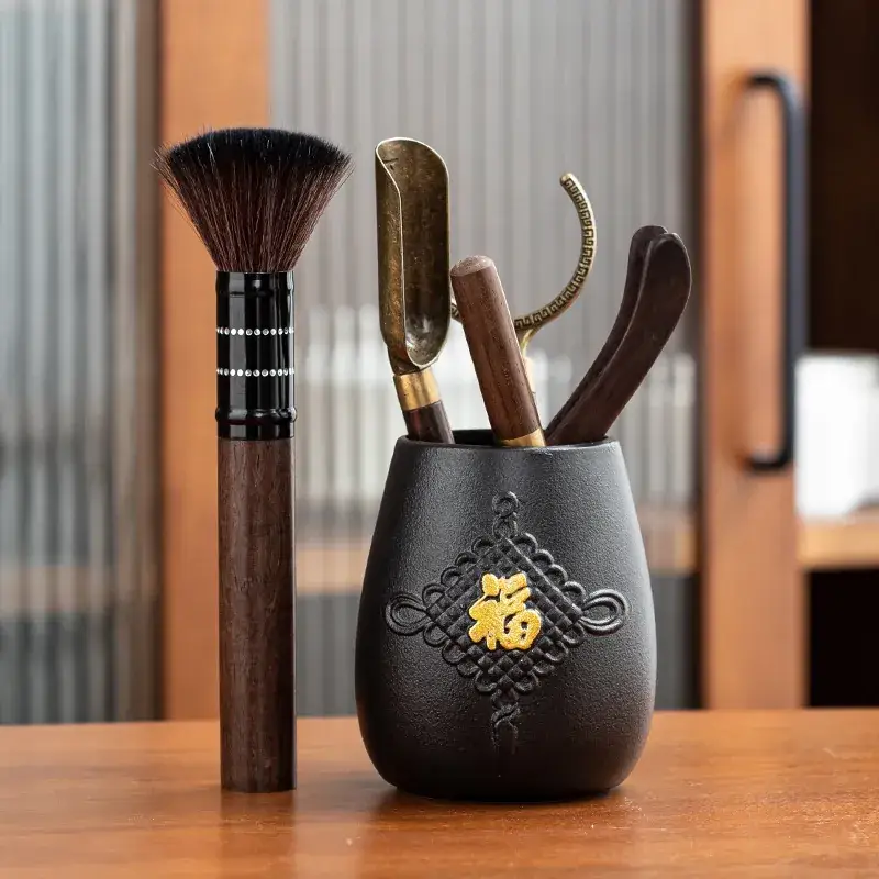 Tea Ceremony 6-Piece Set with Tea Needle & Spoon - Image 7