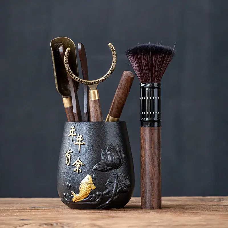 Tea Ceremony 6-Piece Set with Tea Needle & Spoon - Image 9